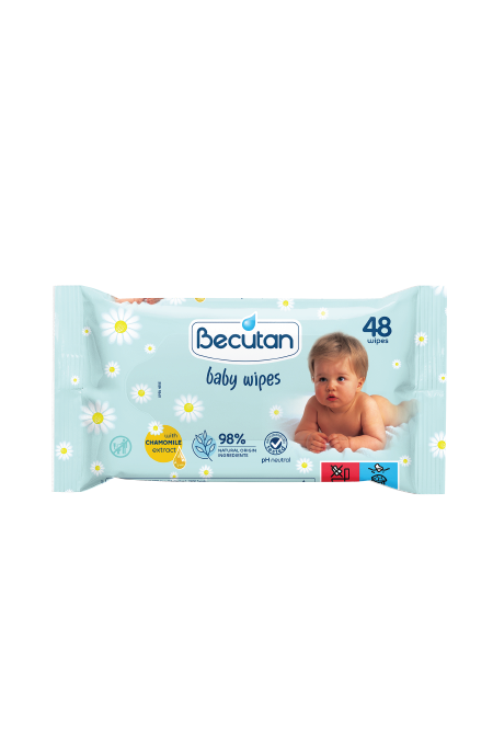 Becutan wet wipes with chamomile